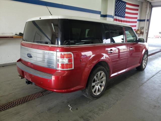 2FMEK63C59BA26643 - 2009 FORD FLEX BURGUNDY photo 4