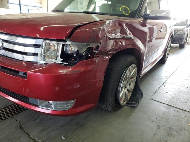 2FMEK63C59BA26643 - 2009 FORD FLEX BURGUNDY photo 9