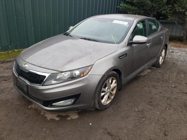 5XXGN4A78CG038856 - 2012 KIA OPTIMA EX GRAY photo 2