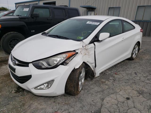 KMHDH6AE9DU022497 - 2013 HYUNDAI ELANTRA CO WHITE photo 2