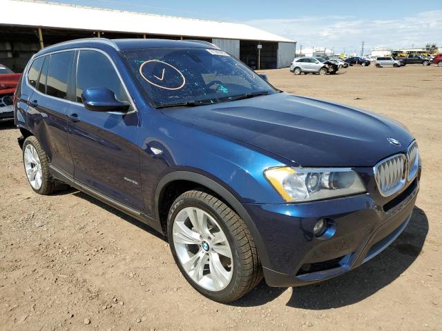 5UXWX7C55CL889675 - 2012 BMW X3 XDRIVE3 BLUE photo 4