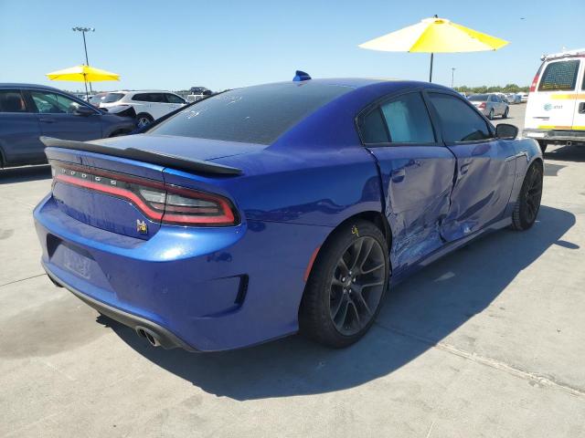 2C3CDXGJXMH684456 - 2021 DODGE CHARGER SC BLUE photo 4