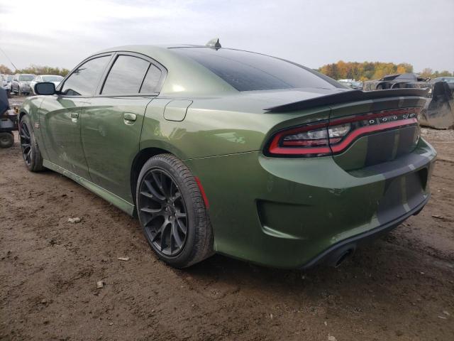 2C3CDXGJ2MH527939 - 2021 DODGE CHARGER SC GREEN photo 3