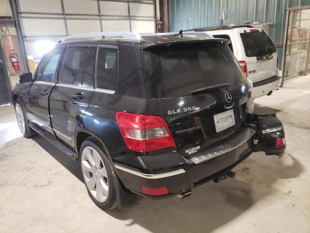 WDCGG8HB3AF277782 - 2010 MERCEDES-BENZ GLK 350 4M BLACK photo 3