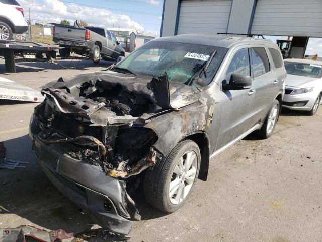 1D4RE4GG4BC733952 - 2011 DODGE DURANGO CR GRAY photo 2