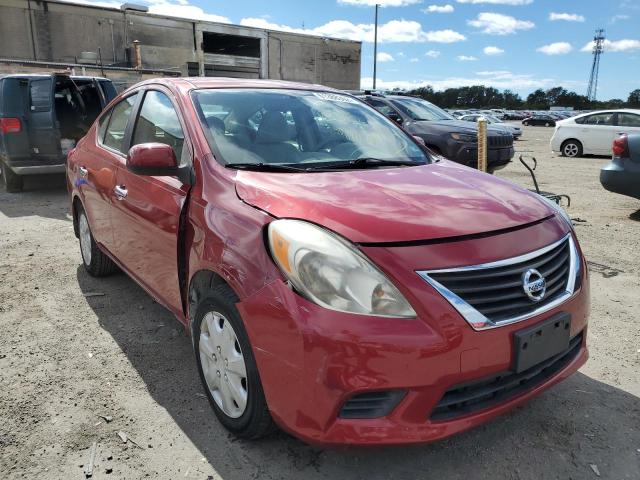 3N1CN7AP9CL888115 - 2012 NISSAN VERSA S RED photo 1