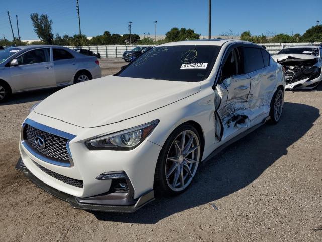 JN1EV7APXJM362913 - 2018 INFINITI Q50 LUXE WHITE photo 2