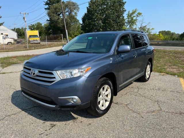 5TDBK3EH7DS224811 - 2013 TOYOTA HIGHLANDER BLUE photo 2