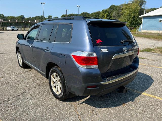 5TDBK3EH7DS224811 - 2013 TOYOTA HIGHLANDER BLUE photo 3