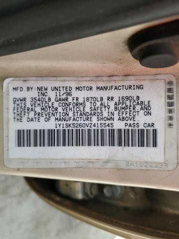 1Y1SK5260VZ415545 - 1997 GEO PRIZM BASE TAN photo 10