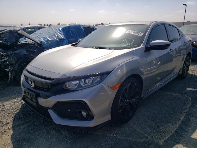 SHHFK7H4XJU432228 - 2018 HONDA CIVIC SPOR SILVER photo 2