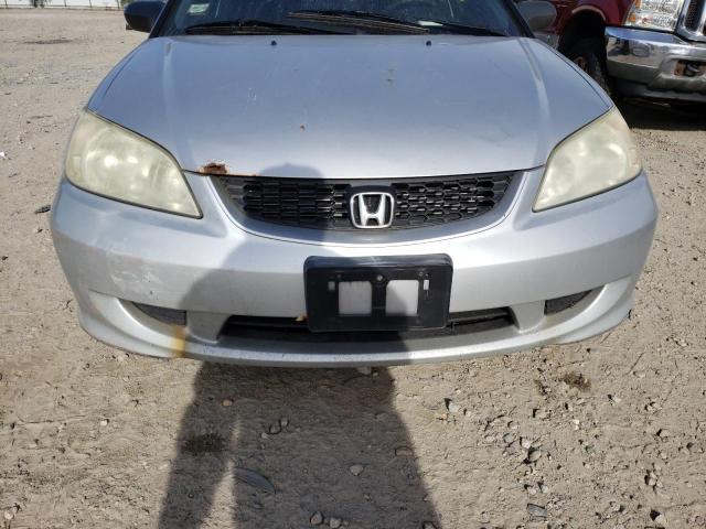 1HGEM22385L030674 - 2005 HONDA CIVIC DX V SILVER photo 9