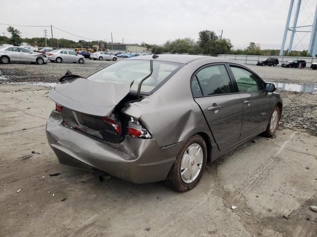 JHMFA36247S003434 - 2007 HONDA CIVIC HYBR TAN photo 4