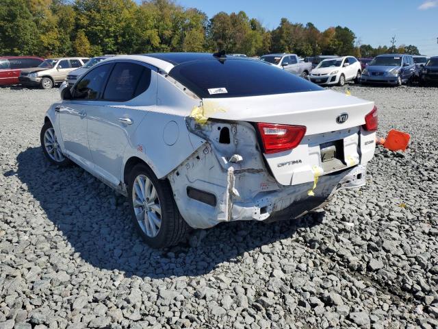 5XXGN4A70EG307192 - 2014 KIA OPTIMA EX WHITE photo 3