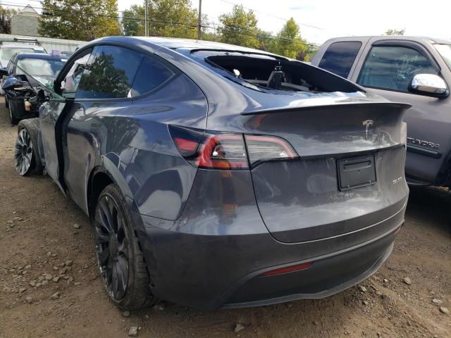7SAYGDEFXNF535139 - 2022 TESLA MODEL Y رمادي صورة 3