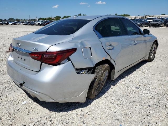 JN1EV7AP9KM515167 - 2019 INFINITI Q50 LUXE SILVER photo 4