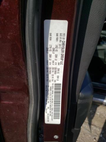 1C4RDJDG9CC153715 - 2012 DODGE DURANGO CR MAROON photo 10