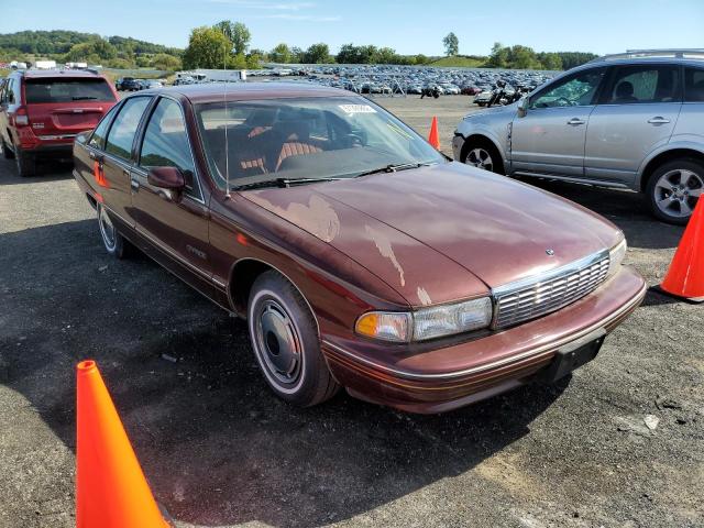 1G1BL53E9NW146656 - 1992 CHEVROLET CAPRICE BURGUNDY photo 1