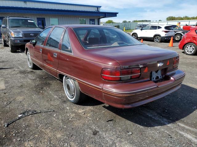 1G1BL53E9NW146656 - 1992 CHEVROLET CAPRICE BURGUNDY photo 3