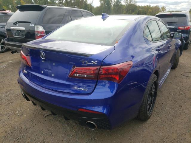 19UUB3F61JA005939 - 2018 ACURA TLX TECH+A BLUE photo 4