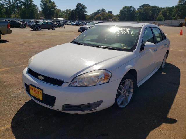 2G1WC5E35D1133597 - 2013 CHEVROLET IMPALA LTZ WHITE photo 2