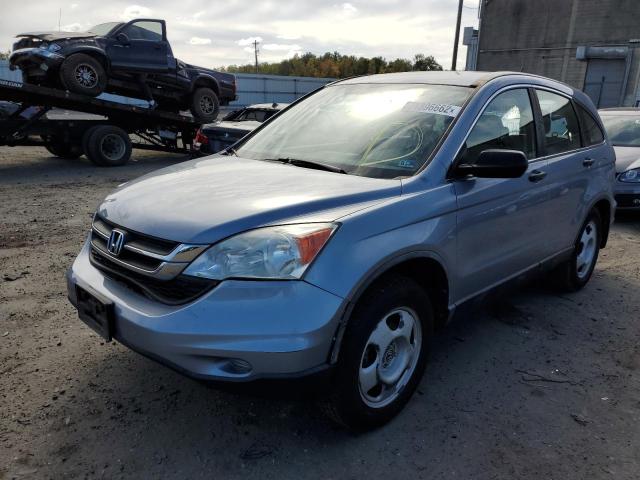 5J6RE3H36BL059252 - 2011 HONDA CR-V LX BLUE photo 2