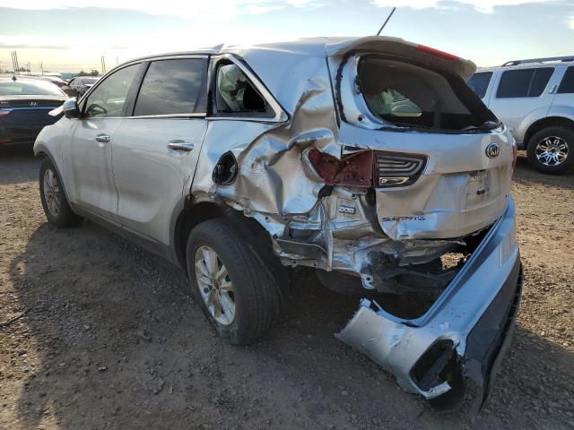 5XYPG4A30KG577411 - 2019 KIA SORENTO L SILVER photo 3