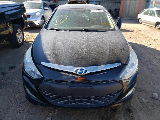 KMHEC4A48EA108448 - 2014 HYUNDAI SONATA HYB BLACK photo 9