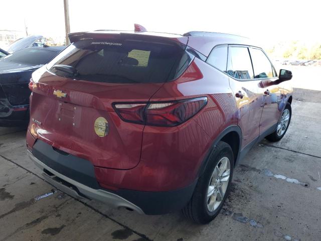 3GNKBBRA0MS506878 - 2021 CHEVROLET BLAZER 1LT RED photo 4