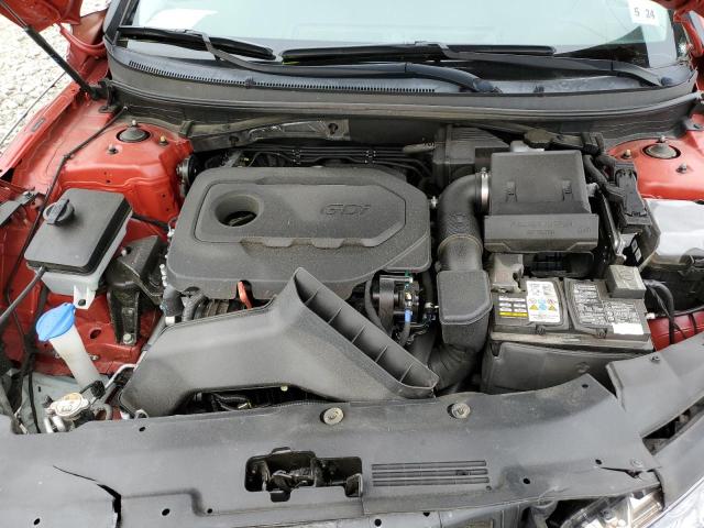 5NPE34AF9KH810255 - 2019 HYUNDAI SONATA LIM RED photo 7