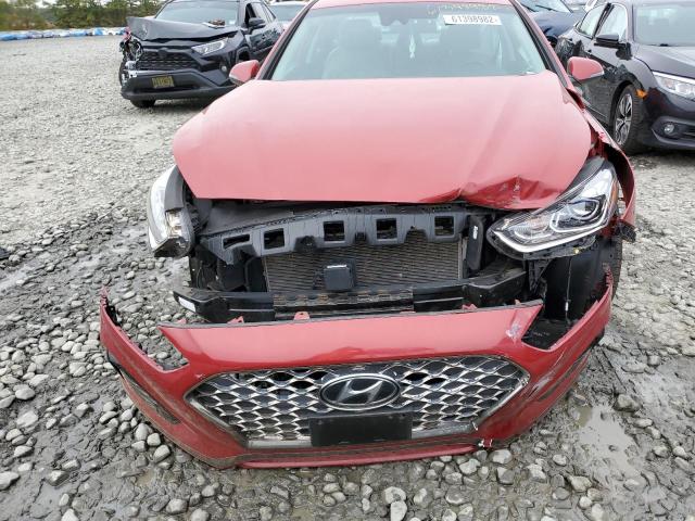 5NPE34AF9KH810255 - 2019 HYUNDAI SONATA LIM RED photo 9