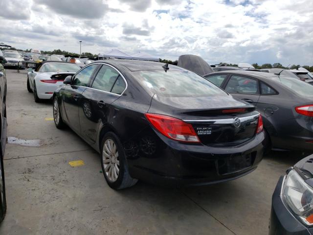 W04GN5EC0B1126270 - 2011 BUICK REGAL CXL BLACK photo 3