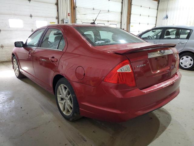 3FAHP0JA3CR154024 - 2012 FORD FUSION SEL RED photo 3