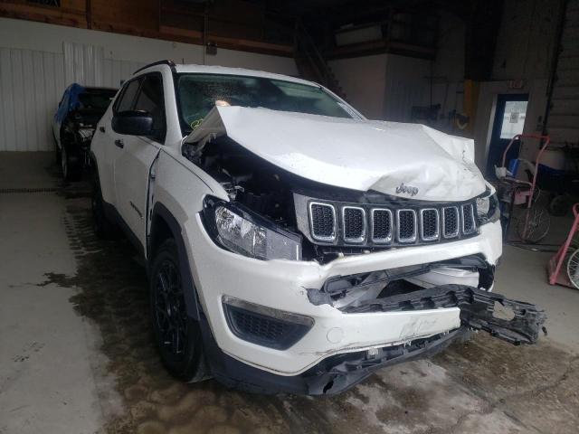 3C4NJCAB8JT123280 - 2018 JEEP COMPASS SP WHITE photo 1