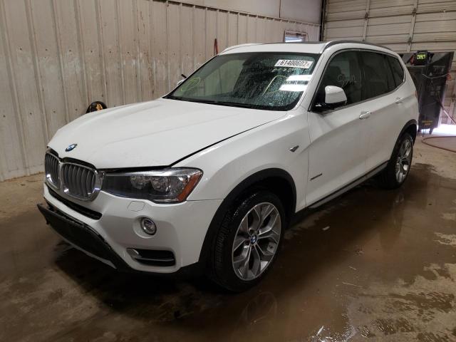 5UXWX9C39H0W73248 - 2017 BMW X3 WHITE photo 2