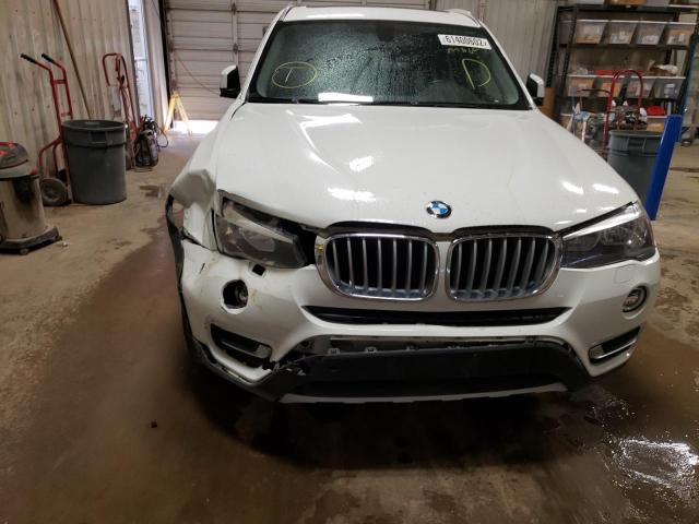 5UXWX9C39H0W73248 - 2017 BMW X3 WHITE photo 9