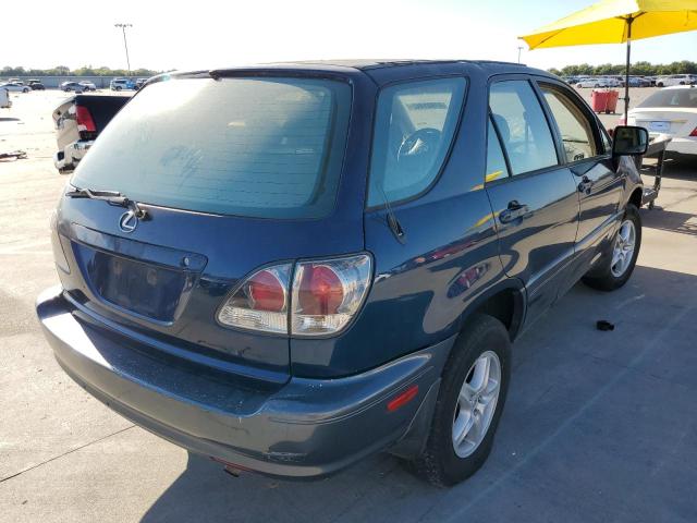 JTJGF10UX10115872 - 2001 LEXUS RX 300 BLUE photo 4