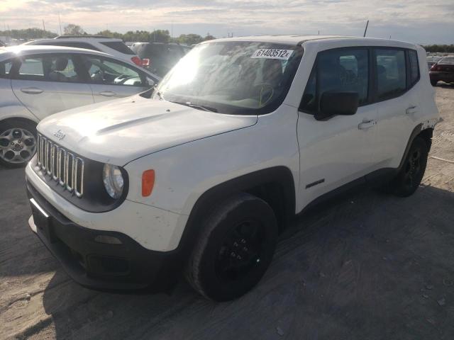 ZACCJAABXJPG80310 - 2018 JEEP RENEGADE S WHITE photo 2