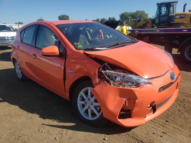 JTDKDTB38E1071051 - 2014 TOYOTA PRIUS C ORANGE photo 1