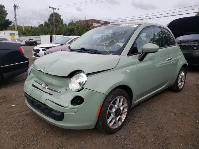 3C3CFFDR9DT611990 - 2013 FIAT 500 POP GREEN photo 2