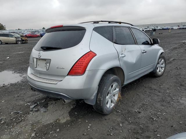 JN8AZ08W96W544722 - 2006 NISSAN MURANO SL SILVER photo 4