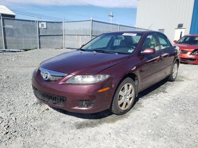 1YVHP80C285M00819 - 2008 MAZDA 6 I BURGUNDY photo 2