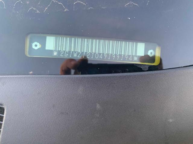 2G1WZ121049199194 - 2004 CHEVROLET MONTE CARL ყვითელი ფოტო 10