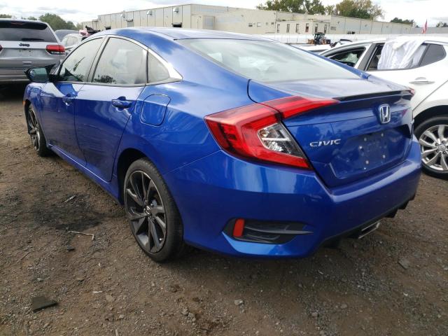 2HGFC2F86KH525090 - 2019 HONDA CIVIC SPOR BLUE photo 3