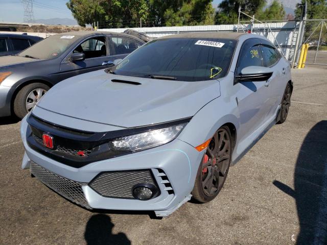 SHHFK8G75KU201501 - 2019 HONDA CIVIC TYPE GRAY photo 2