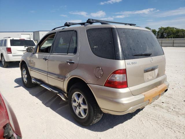 4JGAB75E93A378789 - 2003 MERCEDES-BENZ ML 500 GOLD photo 3