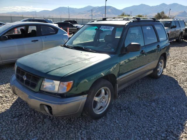 JF1SF6555WH758950 - 1998 SUBARU FORESTER S GREEN photo 2