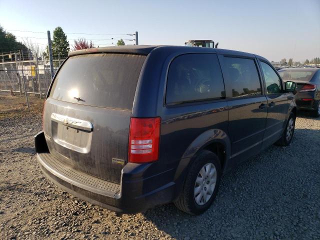 2A8HR44H28R725318 - 2008 CHRYSLER TOWN & COU BLUE photo 4