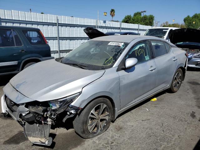 3N1AB8CV0LY270962 - 2020 NISSAN SENTRA SV SILVER photo 2