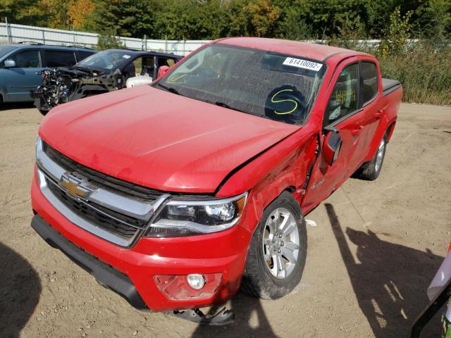 1GCGTCEN2K1342915 - 2019 CHEVROLET COLORADO L RED photo 2